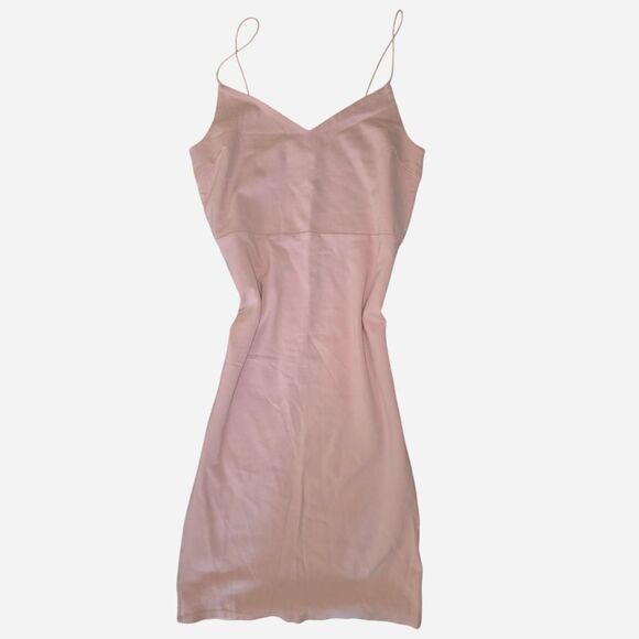 Forever 21 Pink V-Neck Bodycon Midii Dress - Picture 1 of 2